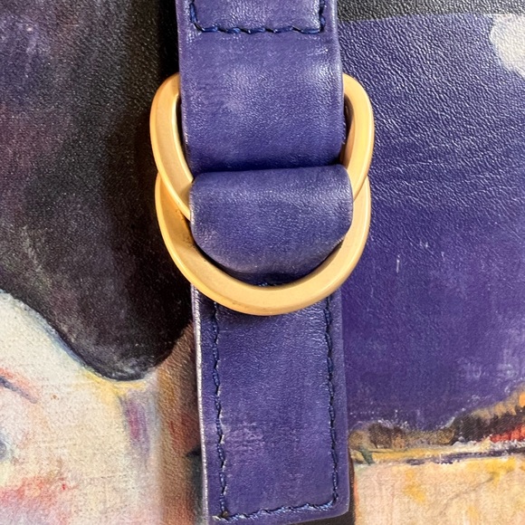 🌟FINAL🌟 Handpainted Vintage Jeon Los Angeles  Leather Bag. RARE! - Picture 6 of 16